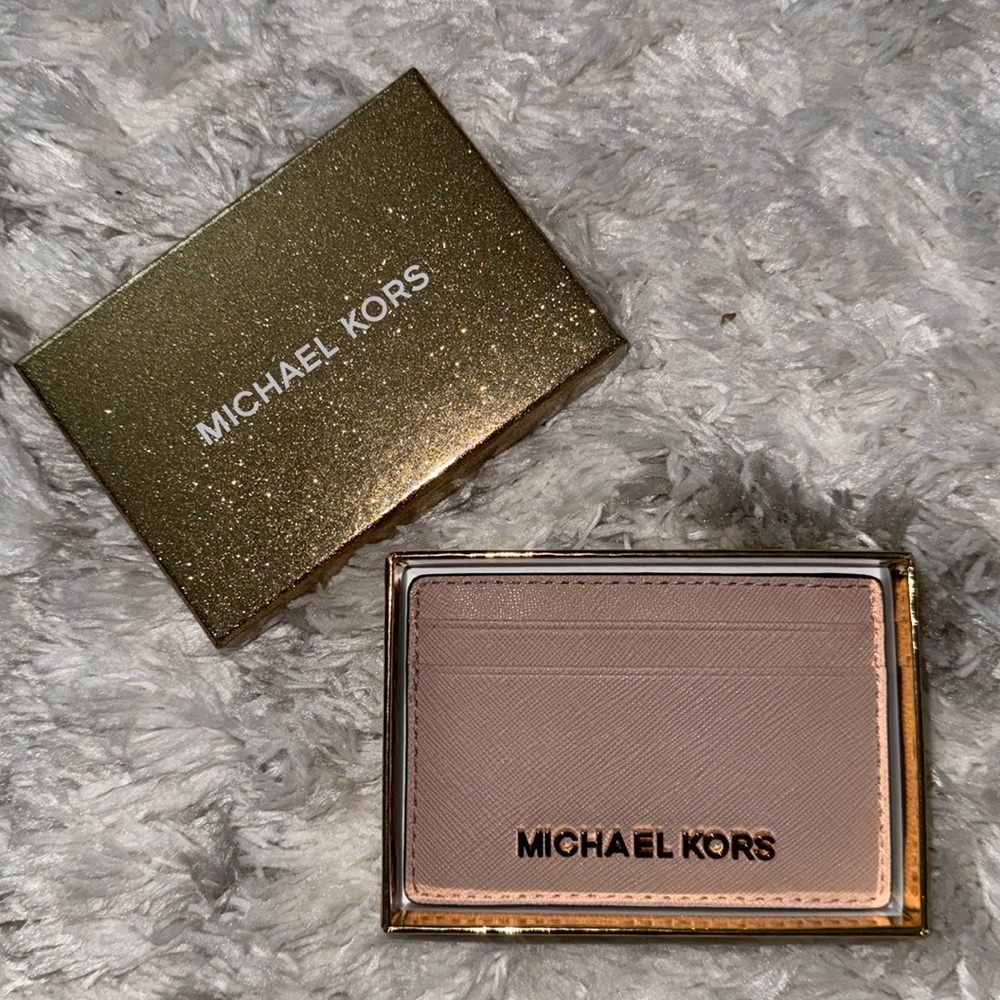 Michael Kors leather card holder